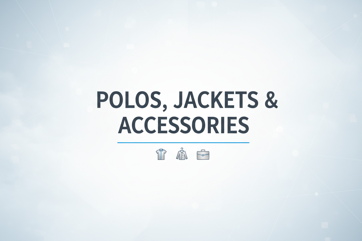 Polos, Jackets & Accessories